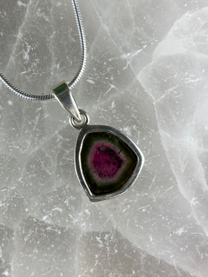 Watermelon Tourmaline Pendant
