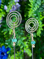 9ct Gold Emerald Earrings