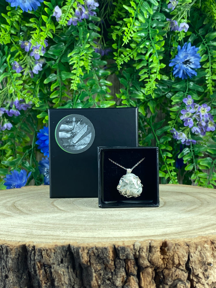 Tree Agate Crystal Pendant