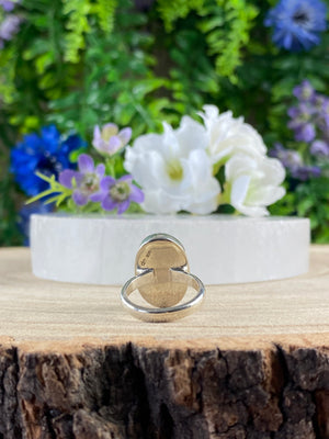 Backed Moonstone Ring