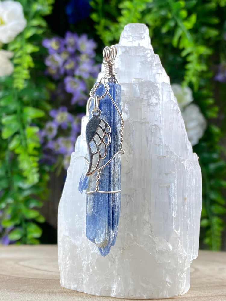 Kyanite Wire Wrapped Pendant