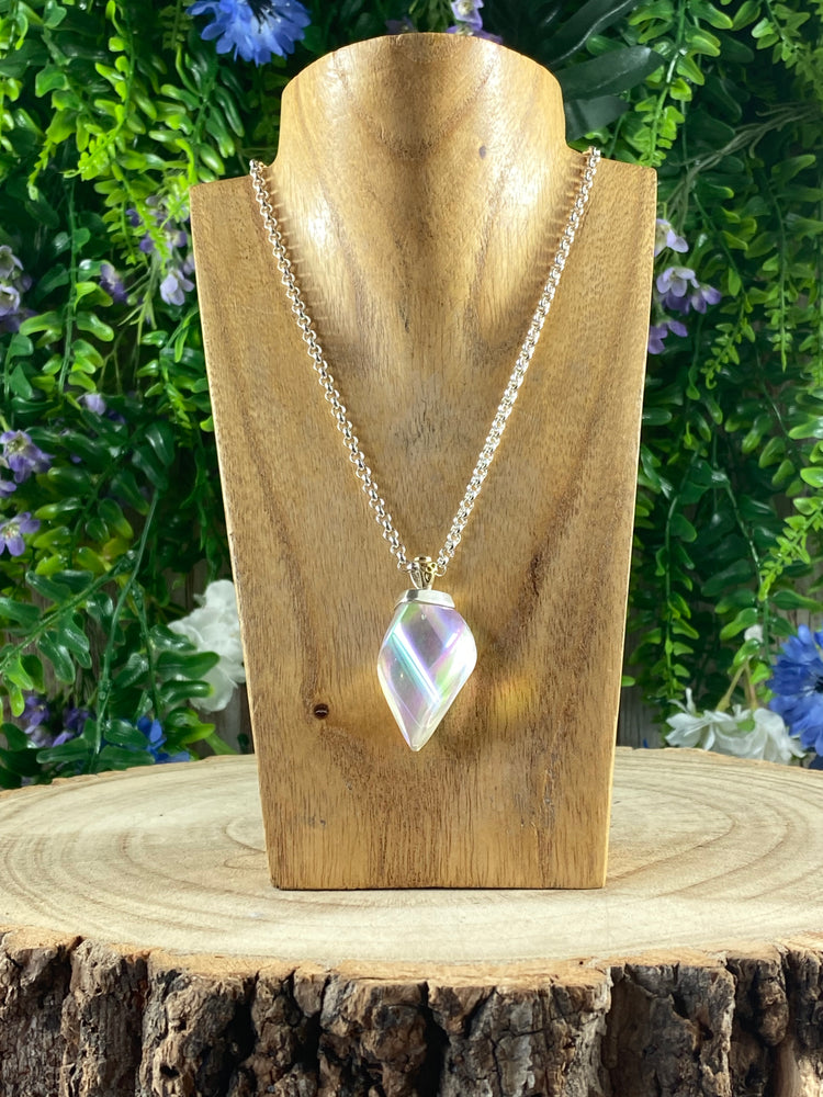 Aura Quartz Flame Pendant