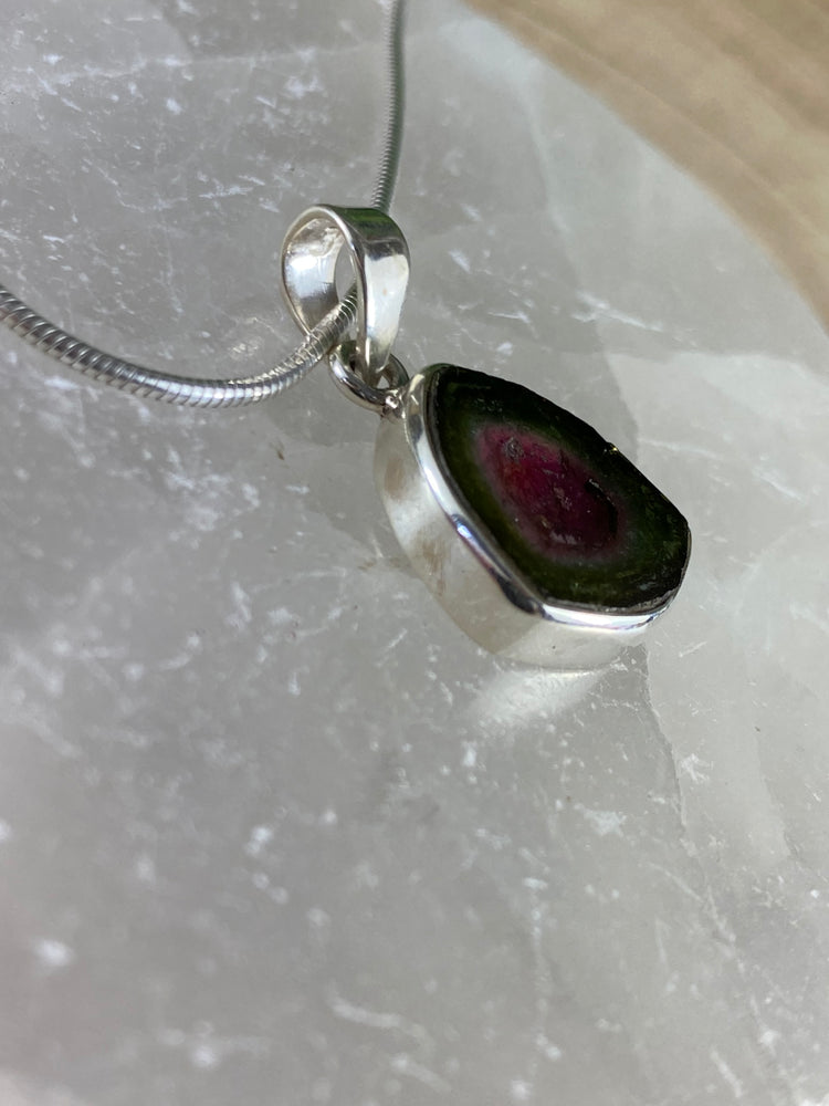 Watermelon Tourmaline Pendant