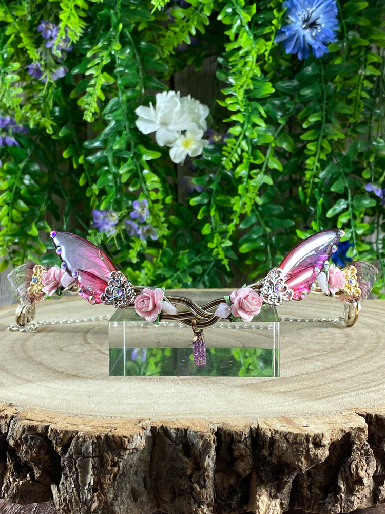 Ruby And Kunzite Butterfly Circlet