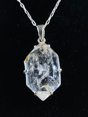 Quartz Enhydro Pendant