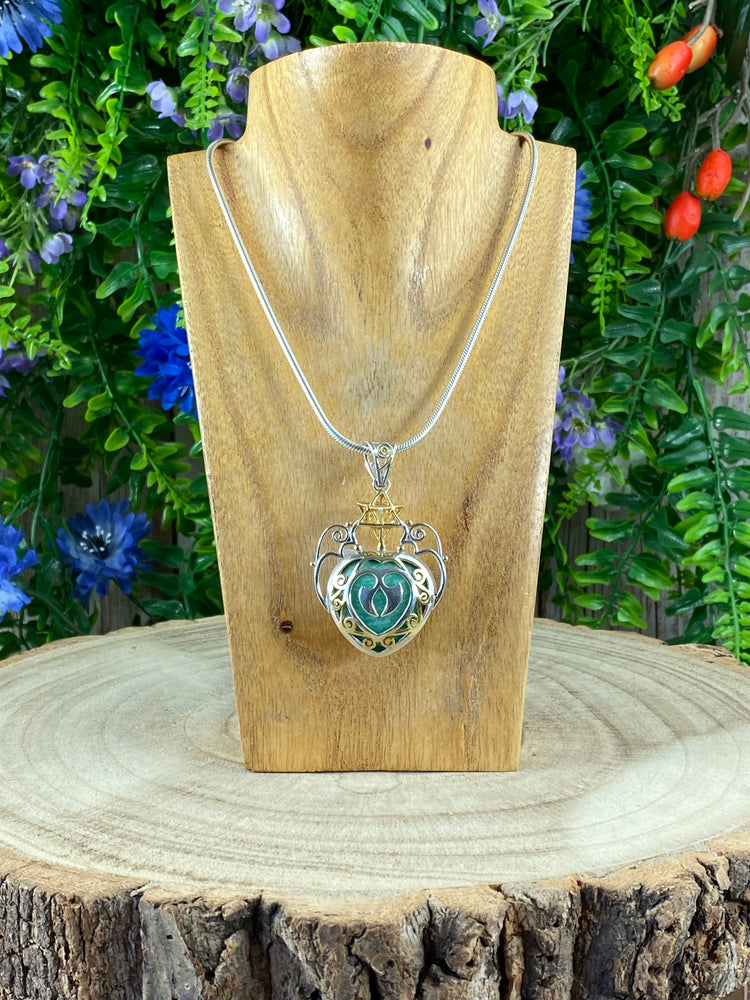 Amazonite Heart Pendant