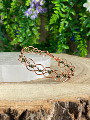 Hand-Wrapped Copper Bracelet