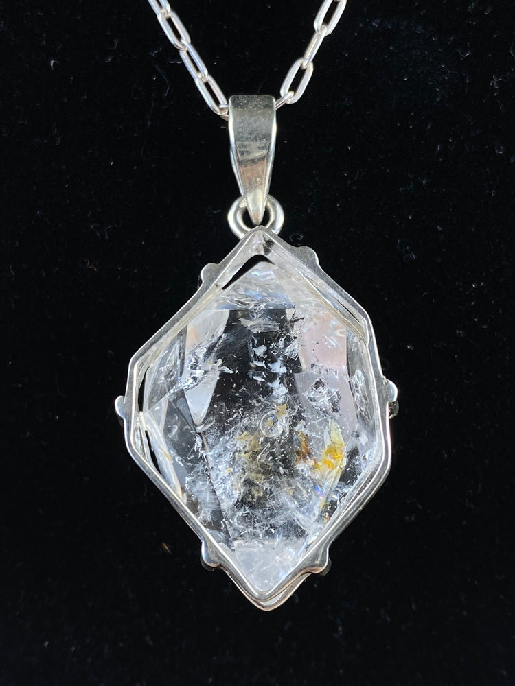 Quartz Enhydro Pendant