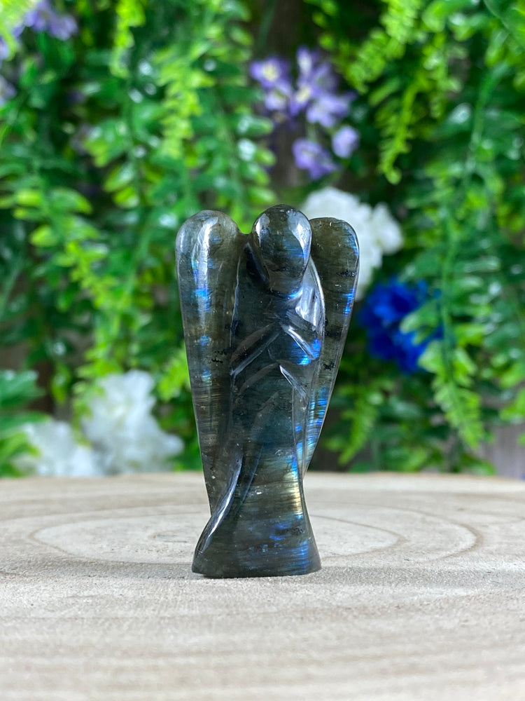 Labradorite Angel Carving