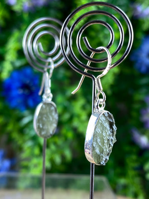 Moldavite Earrings