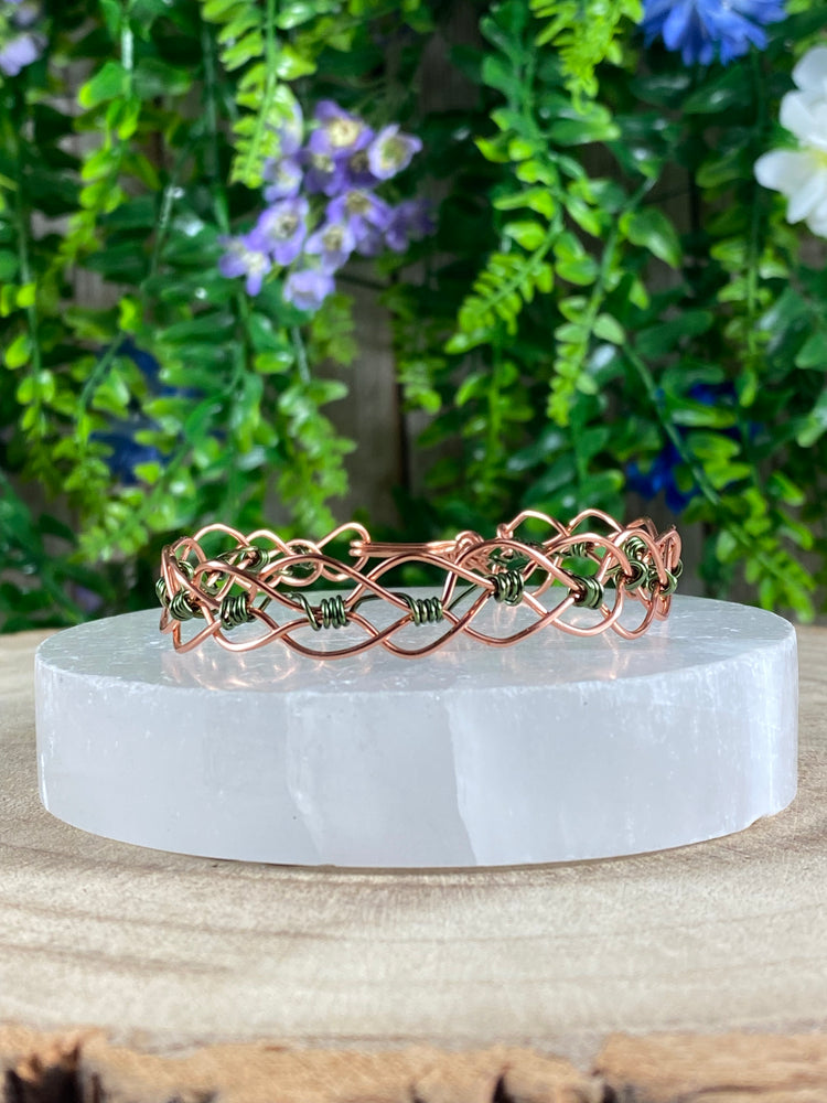 Hand-Wrapped Copper Bracelet