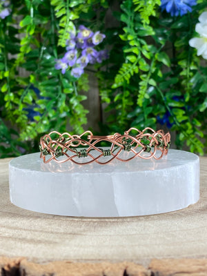 Hand-Wrapped Copper Bracelet