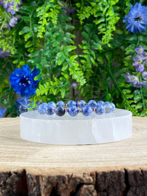 Denim Lapis Bracelet