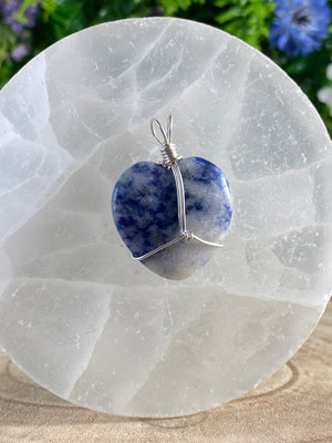 Sodalite Wire Wrapped Pendant