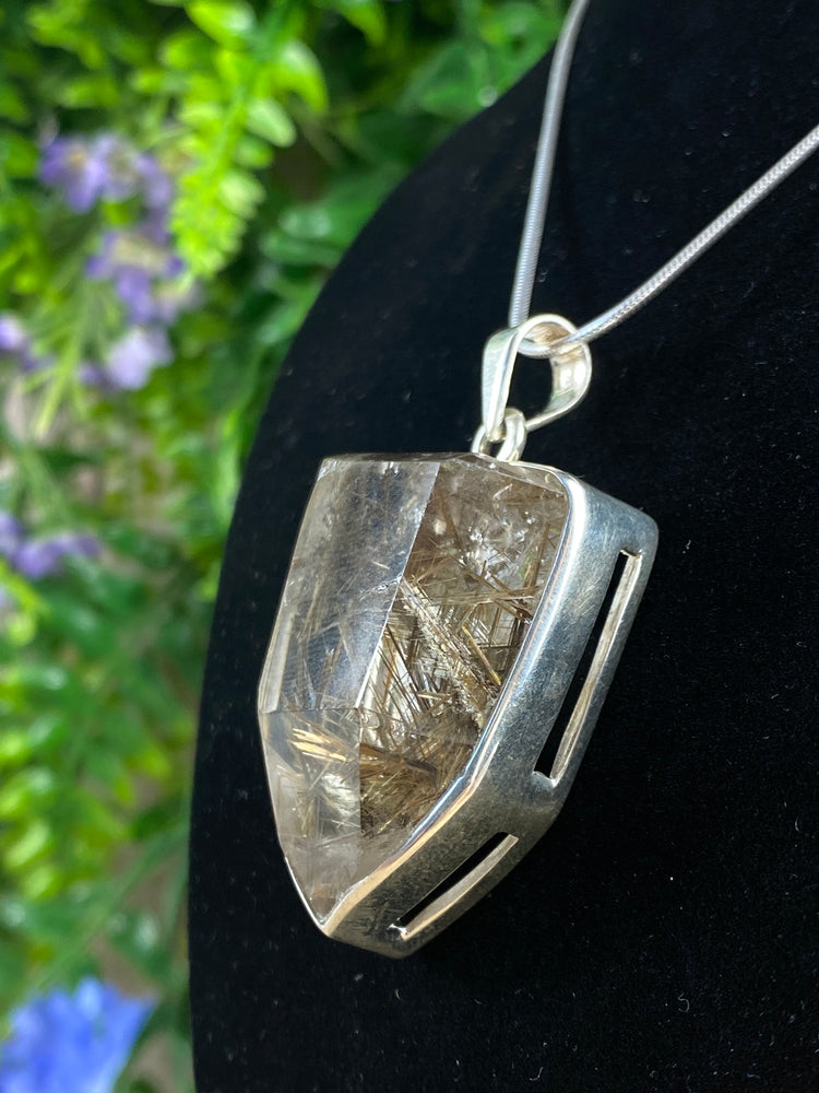 Rutile Shield Pendant