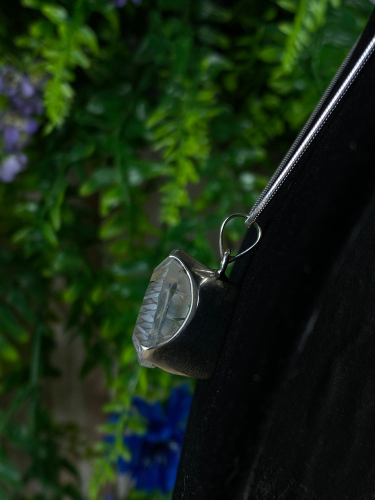 Faceted Quartz Pendant