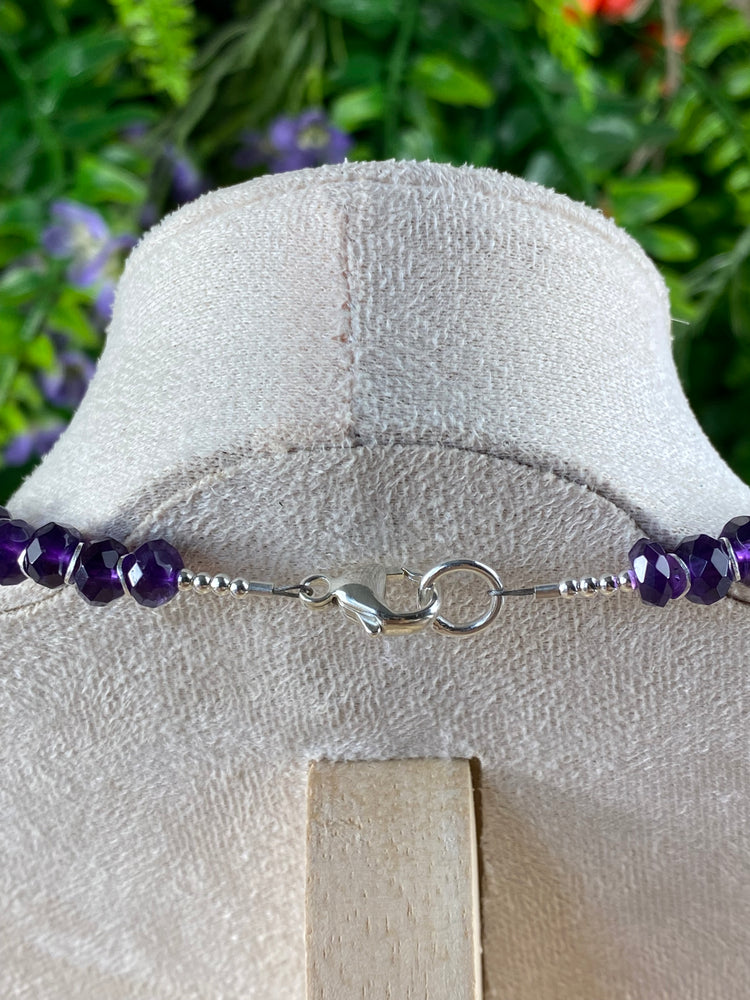 Amethyst And Blue Chalcedony Necklace