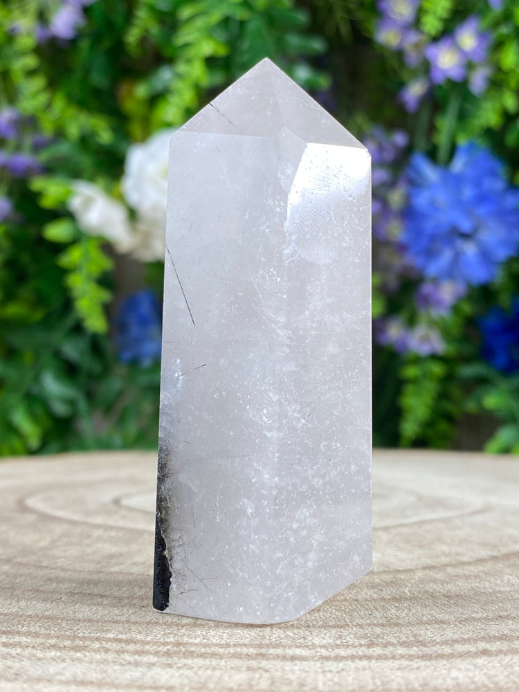 Tourmalinated Quartz Point