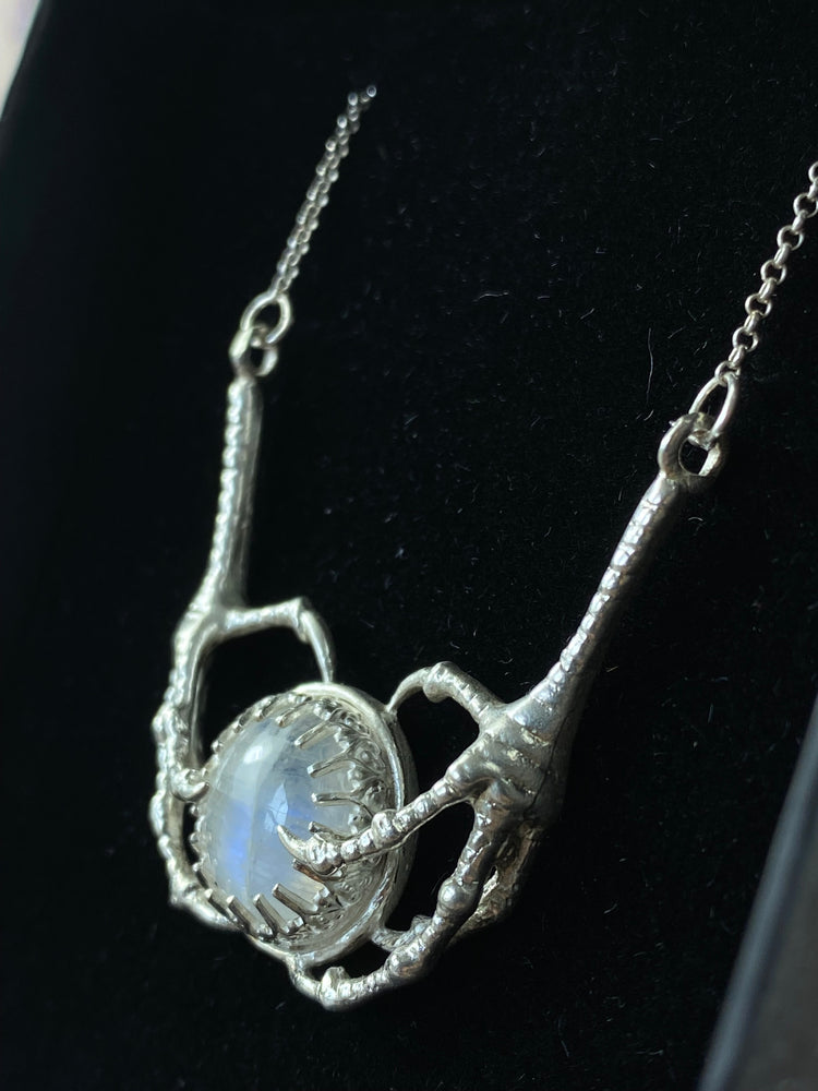 Moonstone Dragon Claw Pendant