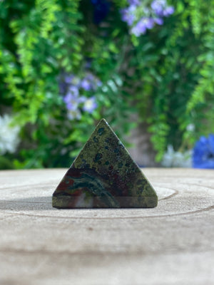 Dragon Blood Jasper Pyramid