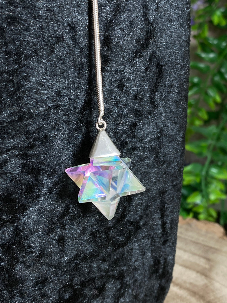 Aura Quartz Merkabah Pendulum