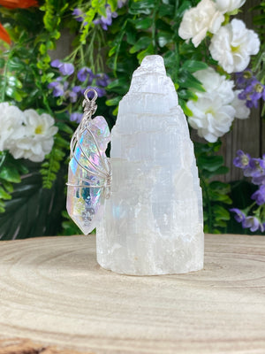 Angel Aura Wire Wrapped Pendant