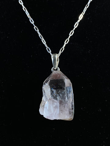 Pendant Lepidocrocite In Quartz Phantom
