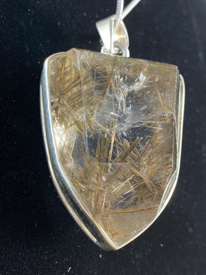Rutile Shield Pendant