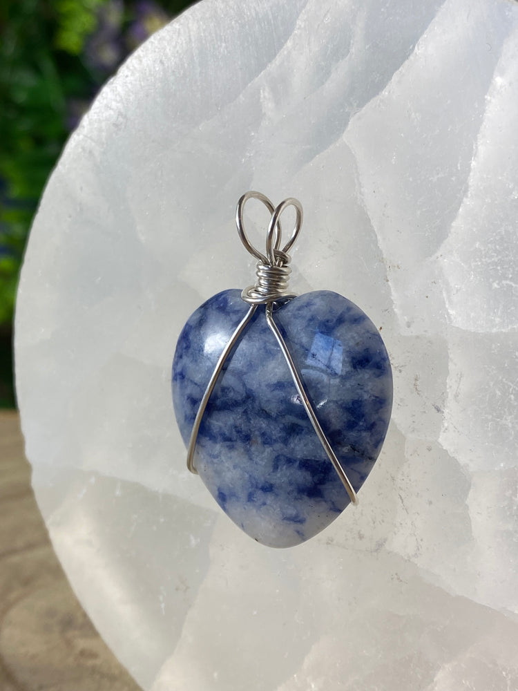 Sodalite Wire Wrapped Pendant