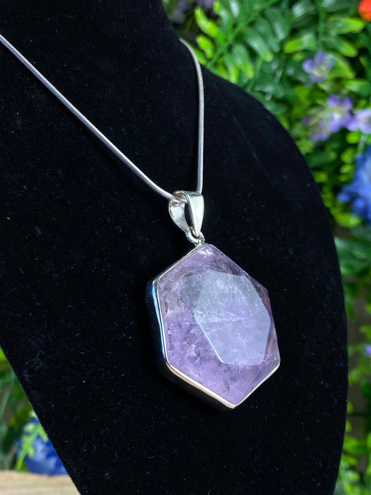 Amethyst Hexagon Pendant