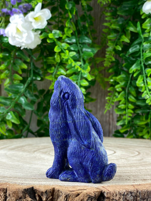 Lapis Lazuli Hare Carving