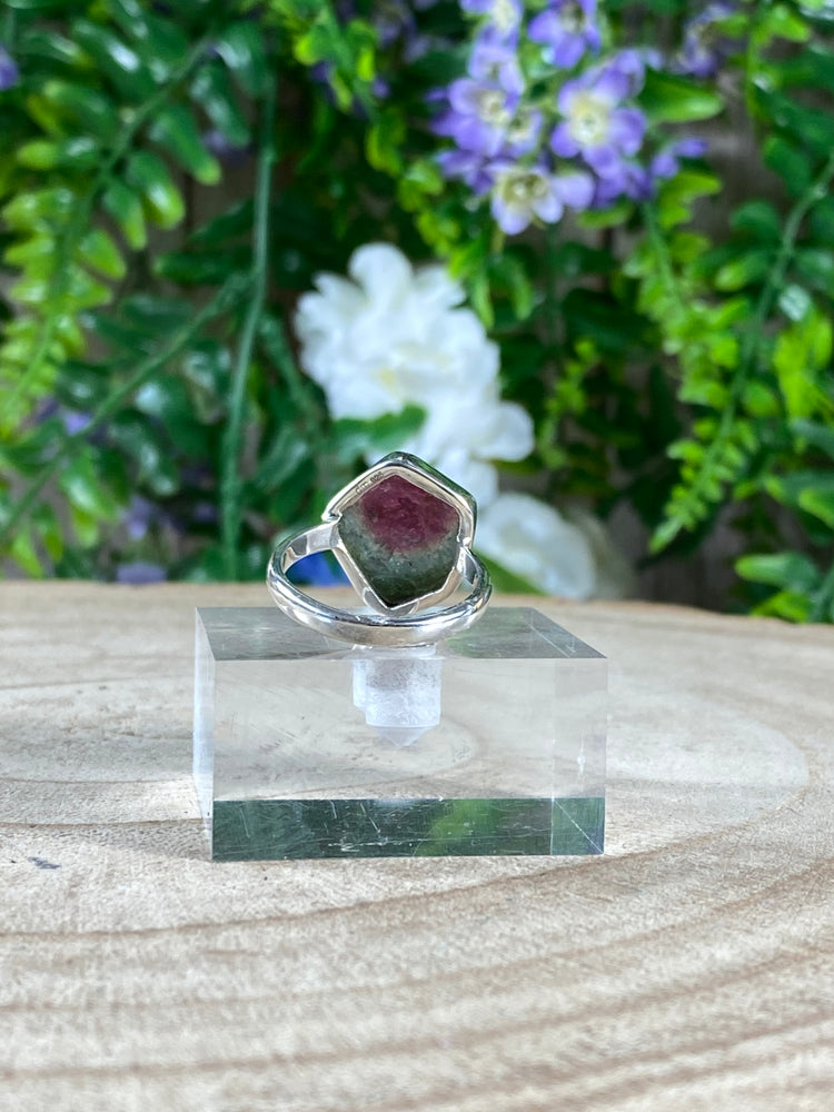 Watermelon Tourmaline Ring