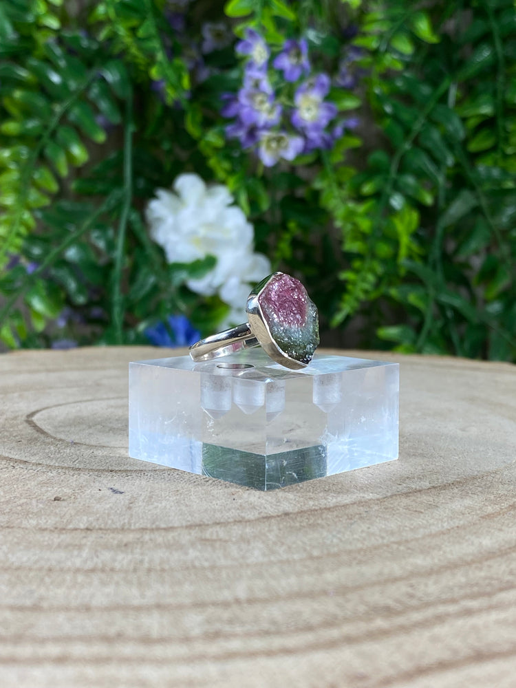 Watermelon Tourmaline Ring