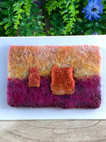 Orange Sarsen Stone - Felted Wall Art