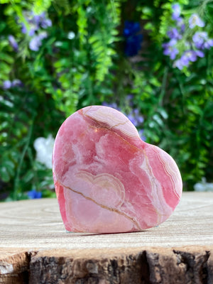 Rhodochrosite Heart