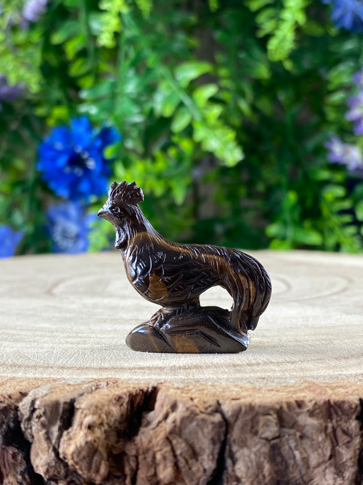 Boulder Opal Cockerel Carving
