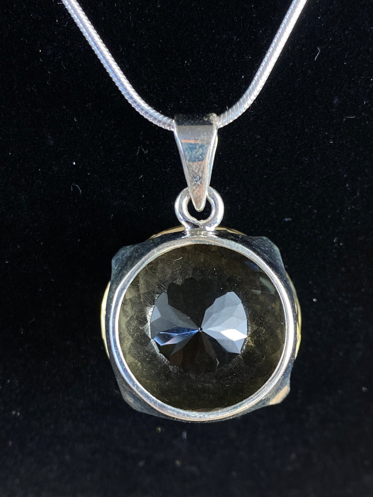 Faceted Lemon Quartz Pendant