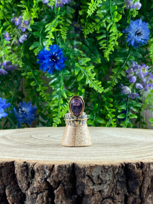 Faceted Amethyst Ring