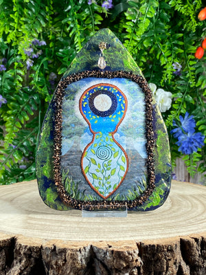 Nature Goddess Art On Slate