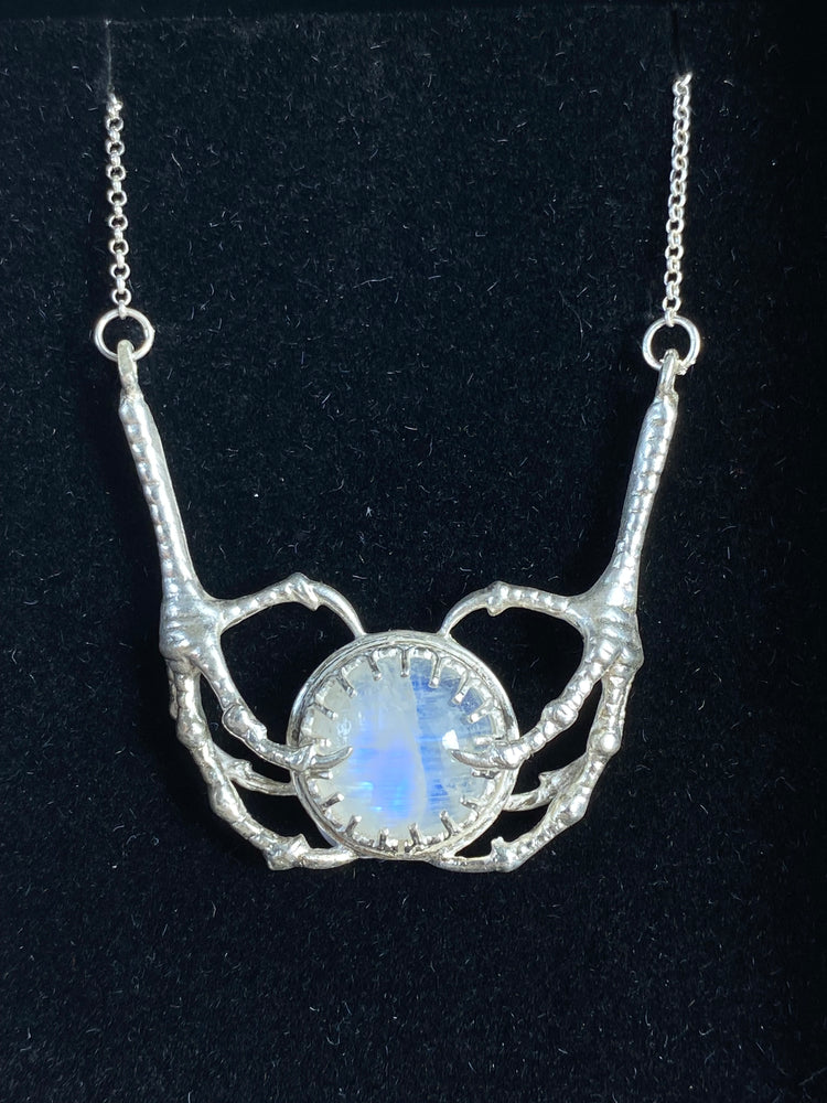Moonstone Dragon Claw Pendant