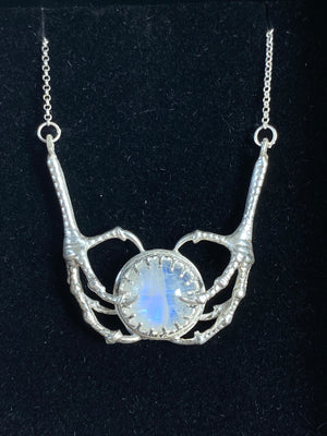 Moonstone Dragon Claw Pendant