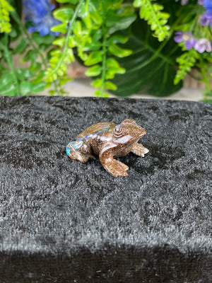 Opal Frog Carving