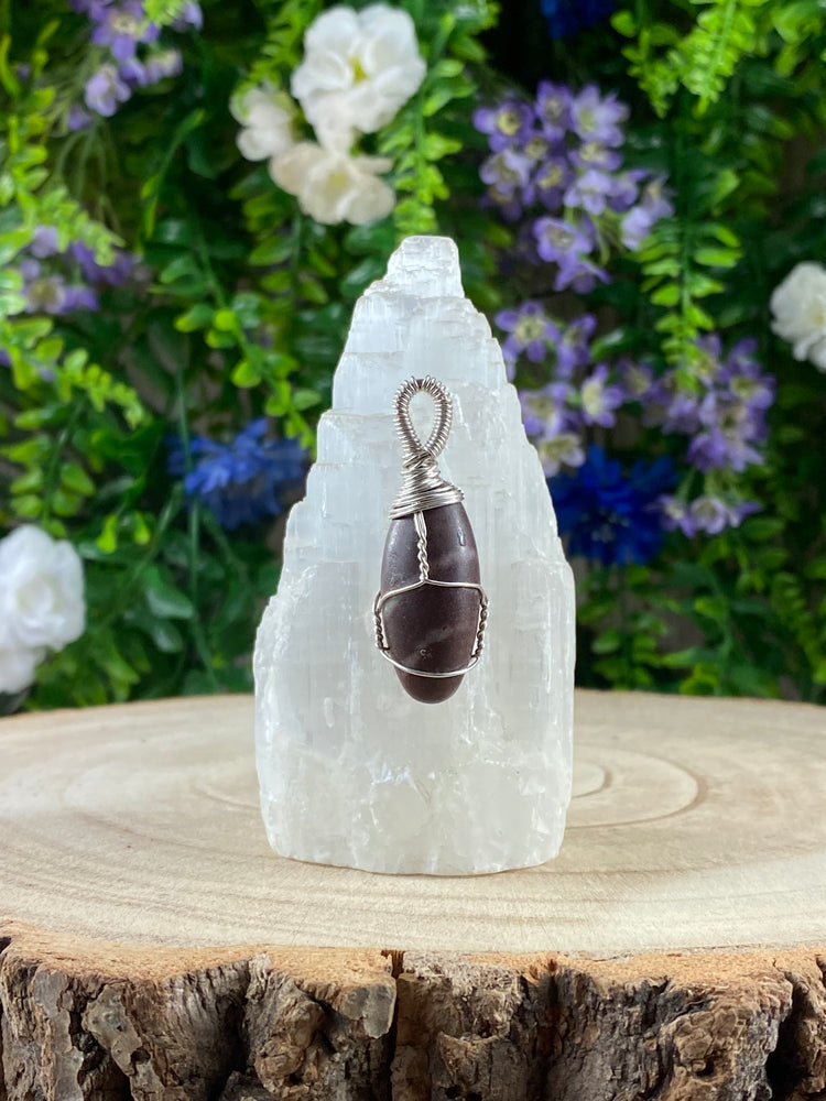 Shiva Lingham Wire Wrapped Pendant