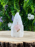 Morganite Wire Wrapped Pendant