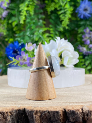 Backed Moonstone Ring