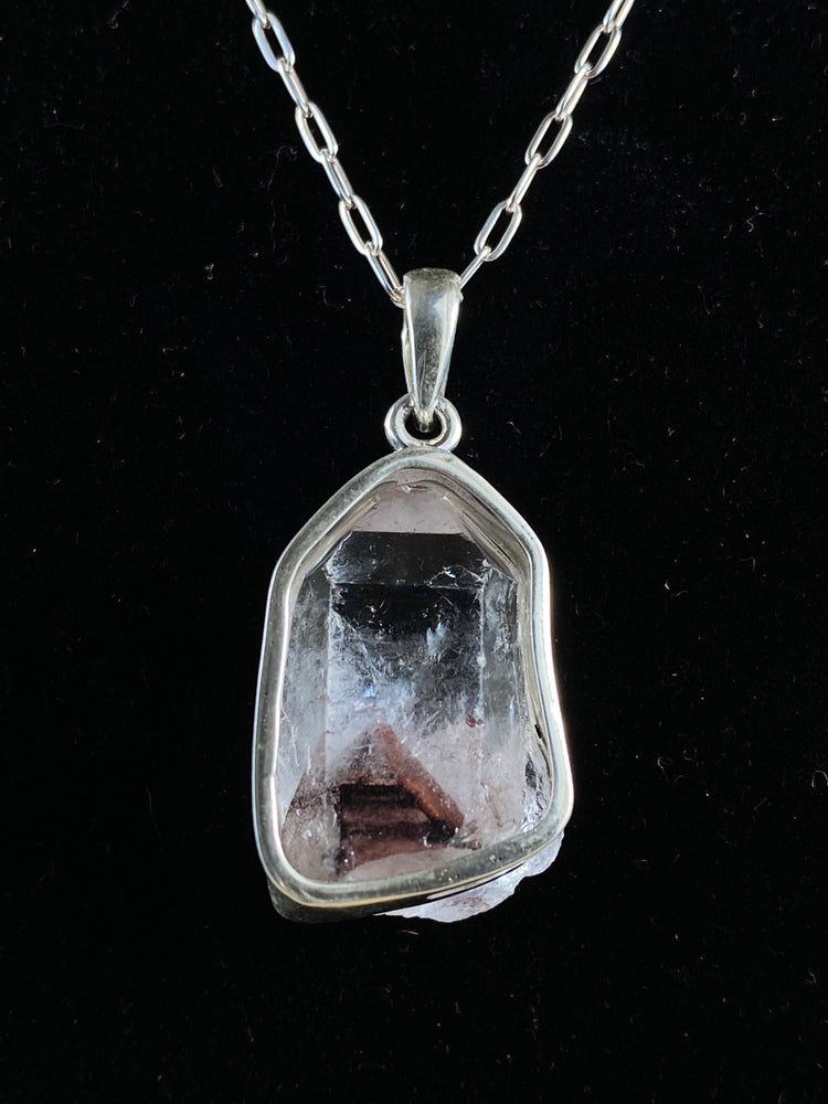 Lepidocrocite In Quartz Phantom Pendant