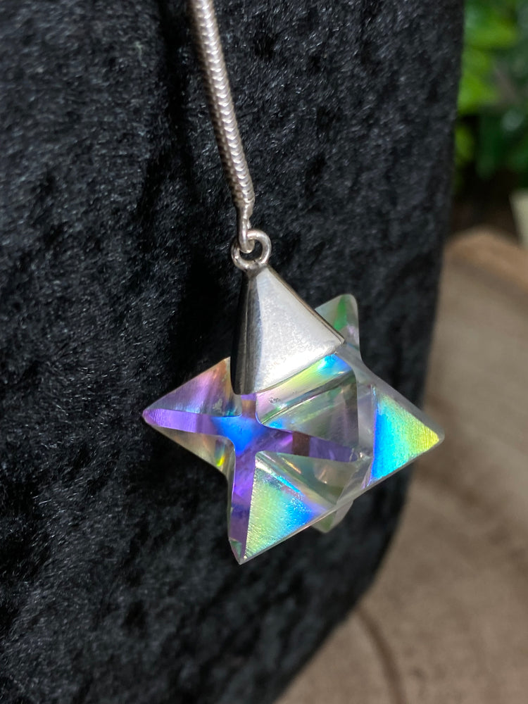 Aura Quartz Merkabah Pendulum