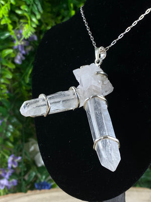 Columbian Lemurian Cross Pendant