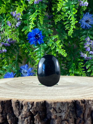 Sheen Obsidian Palm Stone