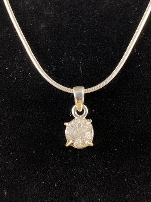 Raw Diamond Pendant